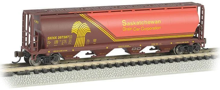 N Bachmann Saskatchewan (Wheat Herald) - 4 Bay Cylindrical Grain Hopper 19153