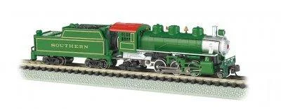 N Bachmann Scale Southern (Green) - Prairie 2-6-2 Locomotive and Tender 51572