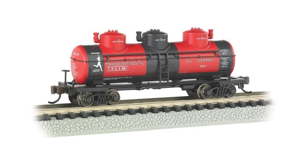 N Bachmann Transcontinental Oil Co. - 3 Dome Tank Car 17154