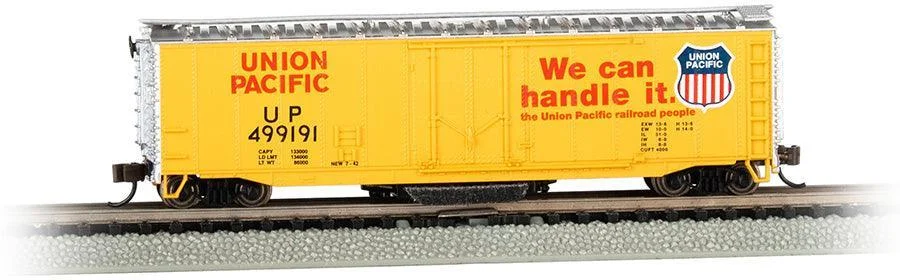 N Bachmann Union Pacific #499191 - Track Cleaning 50' Plug-Door Boxcar 16366