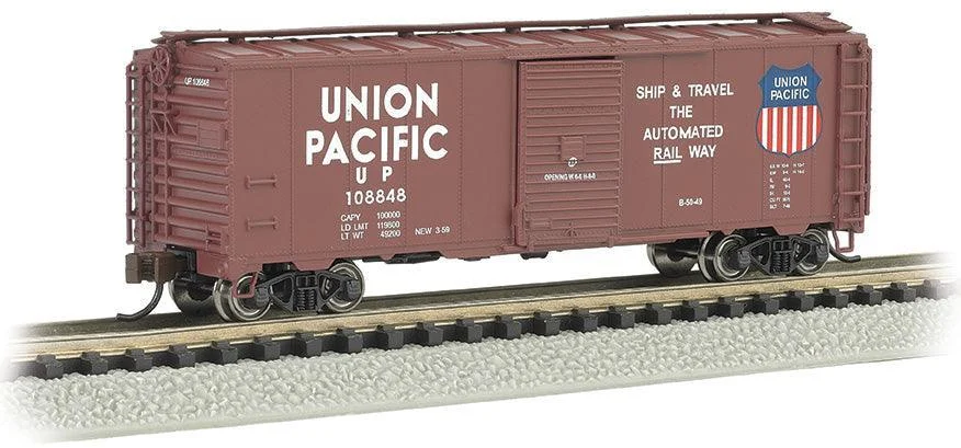 N Bachmann Union Pacific Automated Railway - AAR 40' Steel Boxcar 17053