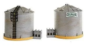 N IMEX Sukup Grain Towers (2) Small 6346 - IMEX Model Co.