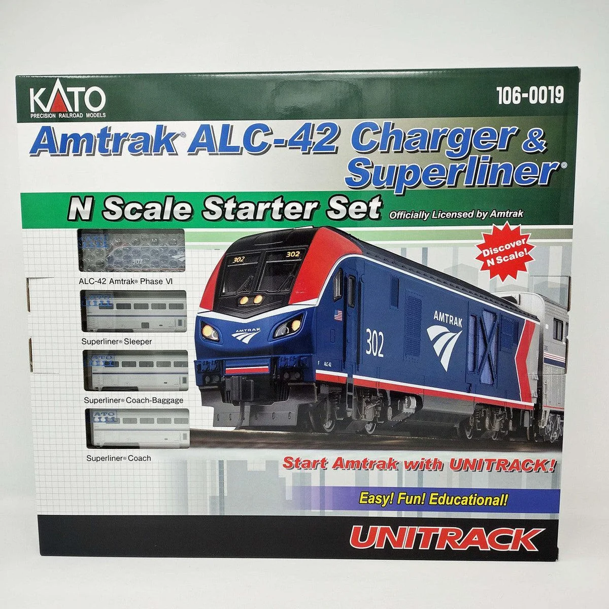 N Kato ALC-42 Charger, Superliner Amtrak Starter Set 1060019