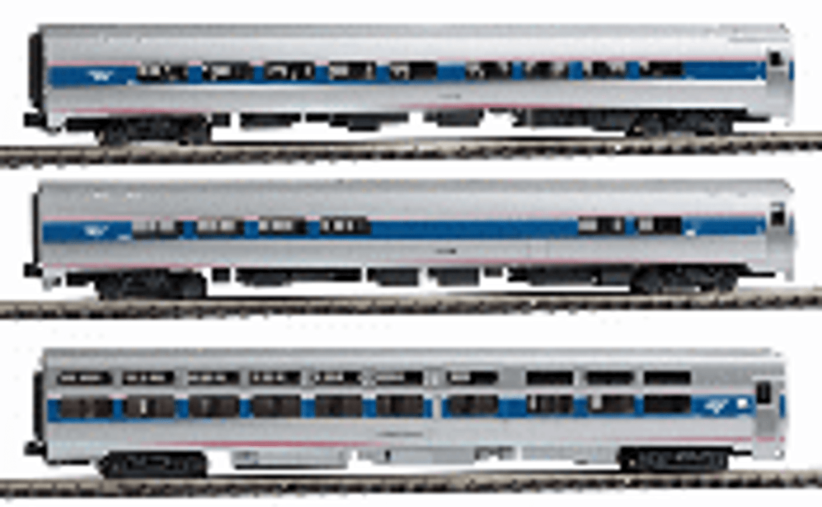 N Kato Amfleet Viewliner Intercity Express Phase VI 3-Car Set 1066286