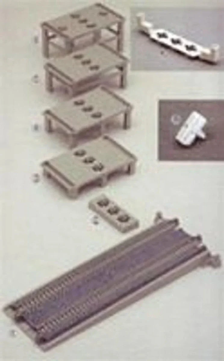 N Kato Double Track Viaduct Incline Basic Pier Set 23048