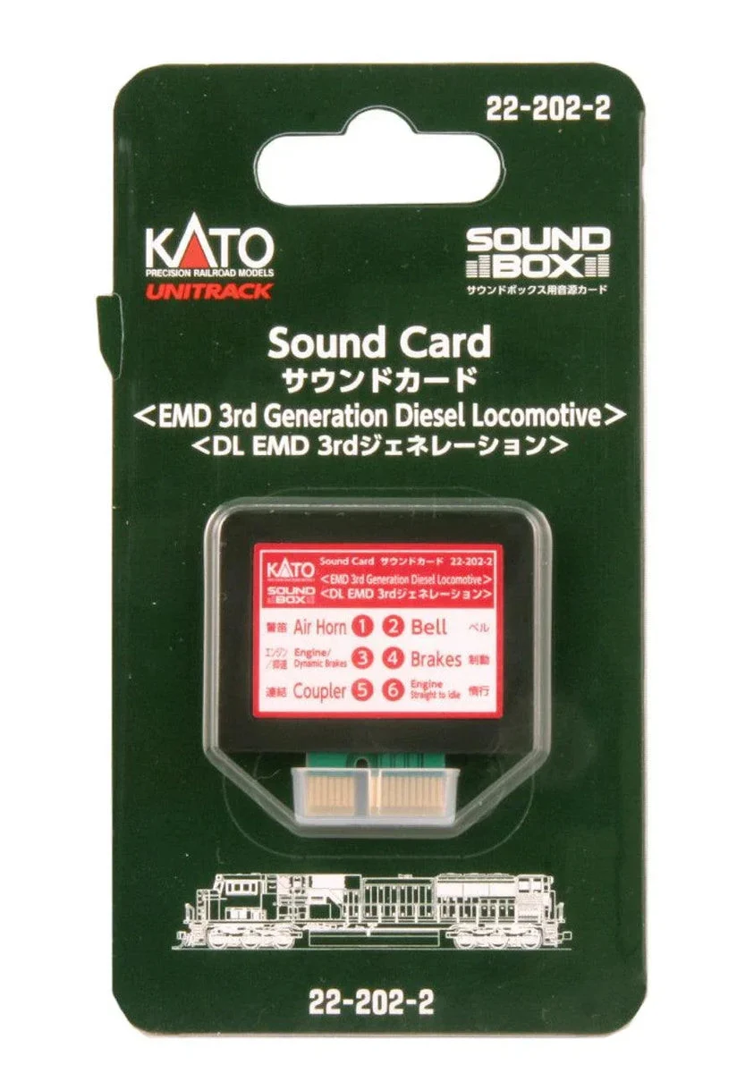 N Kato EMD 3rd Generation Diesel Sound Card 222022
