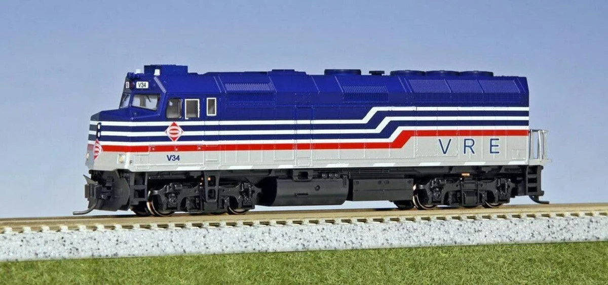 N Kato EMD F40PH Virginia Railway Express #V34 w/ESU LokSound DCC Installed 1769002L
