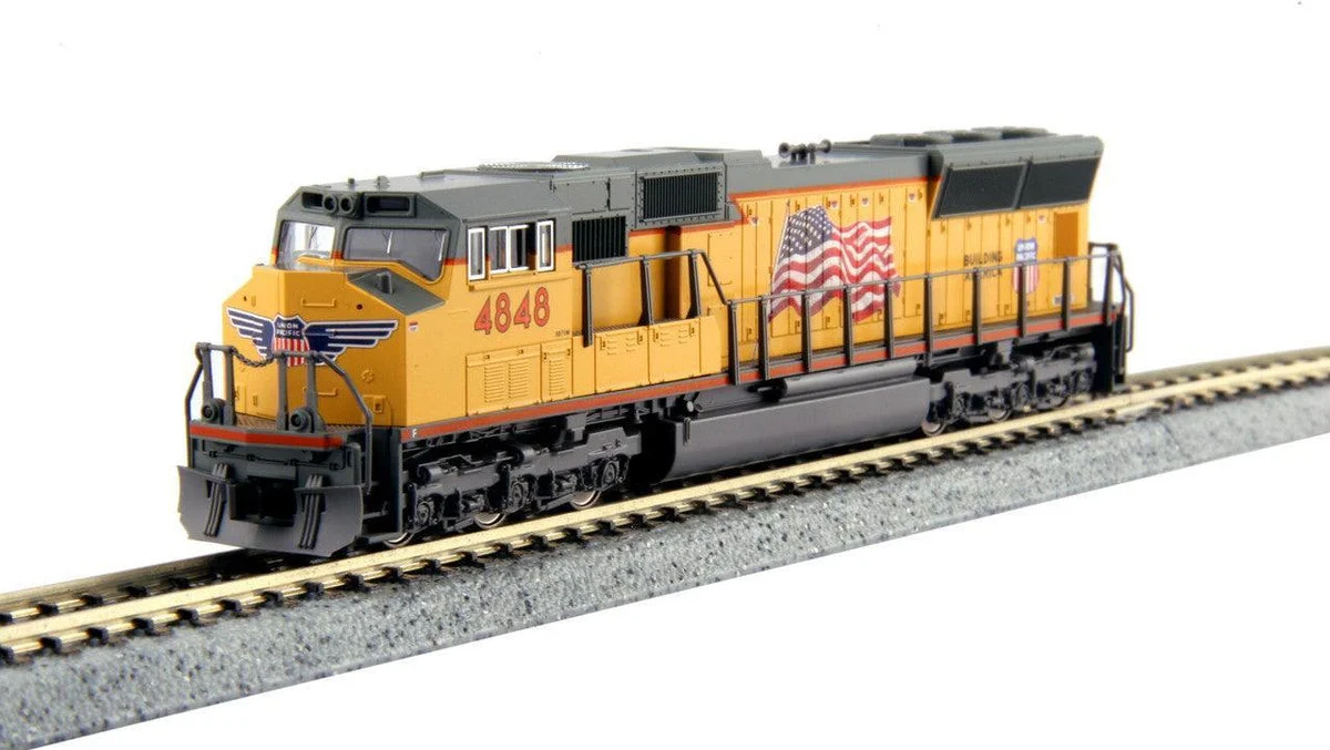 N Kato EMD SD70M Flared Radiator - Union Pacific "Flag" #4848 w/ESU LokSound DCC Installed 1768610L