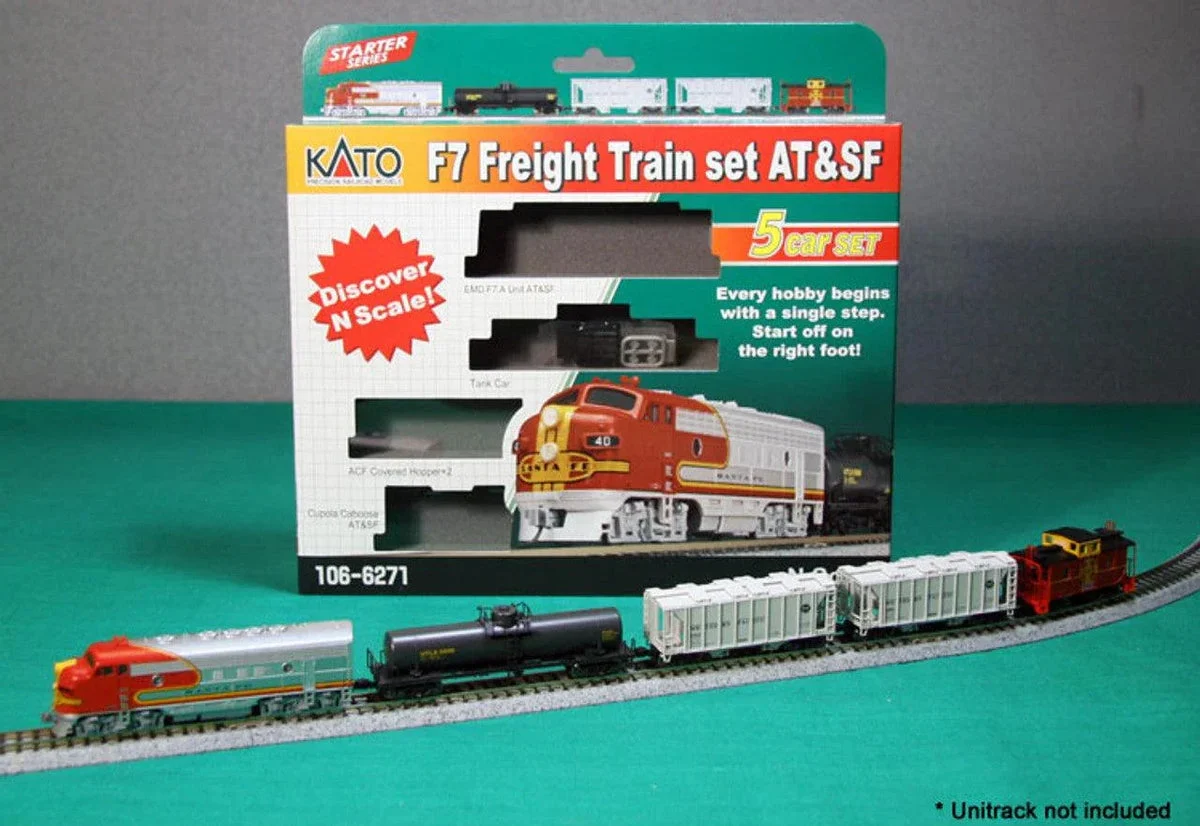 N Kato F7 Freight Train Set AT&SF 1066271