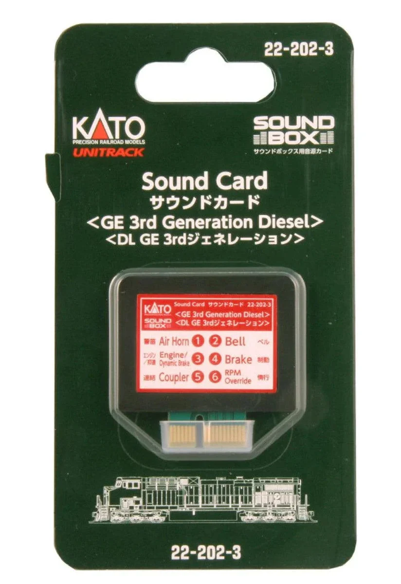 N Kato GE 3rd Generation Diesel Sound Card