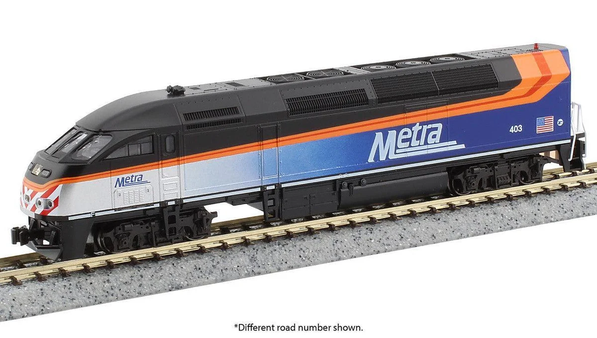 N Kato MP36PH Chicago Metra Black Roof #424-1766124