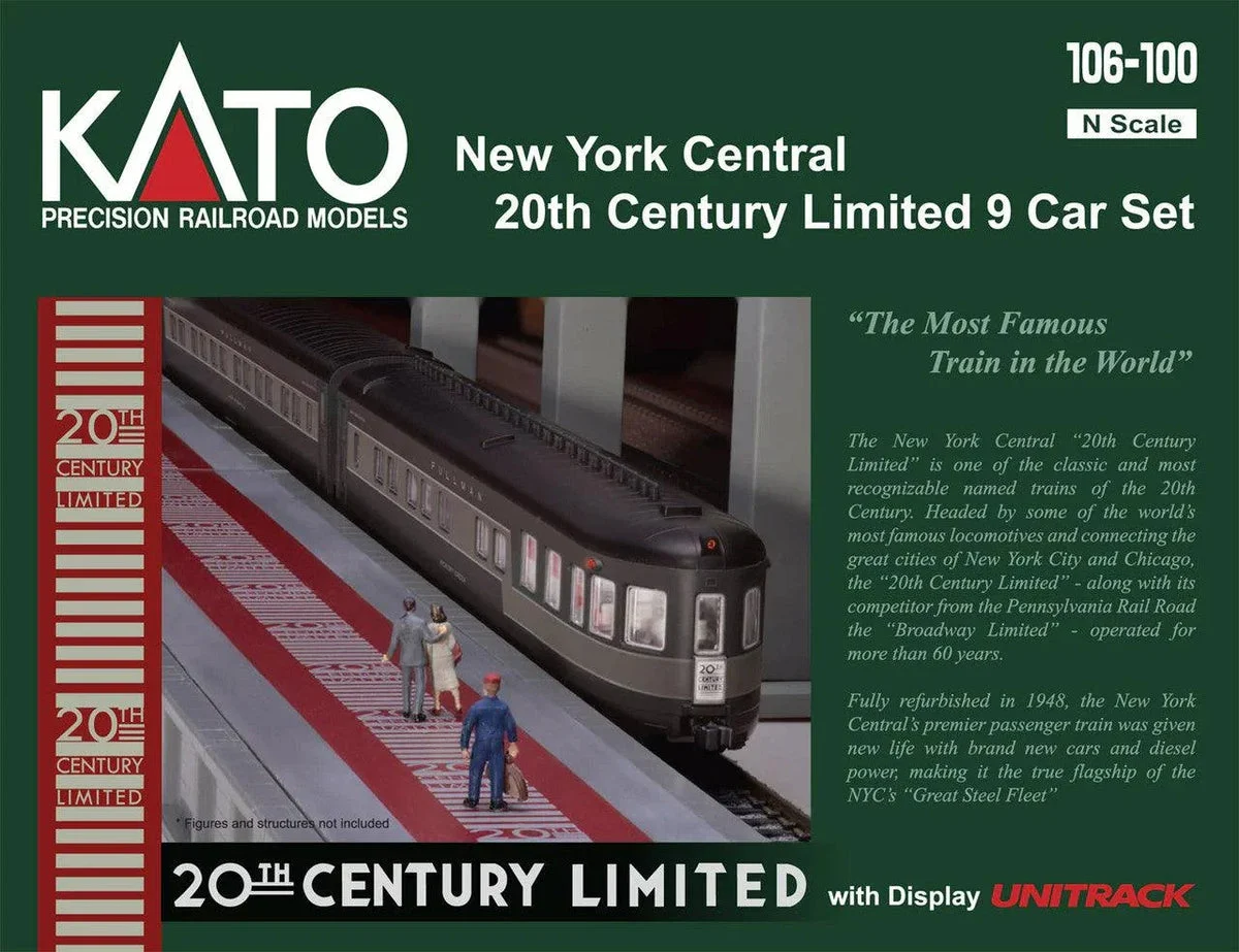 N Kato New York Central 20th Century Limited 9 Car Set 106100