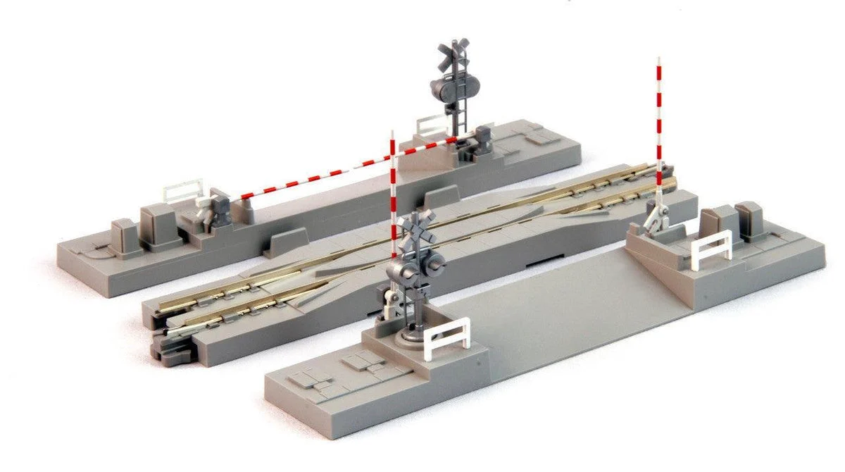 N Kato Unitrack 124mm (4 7/8") Crossing Gate & Re-Railer Track [1 pc]