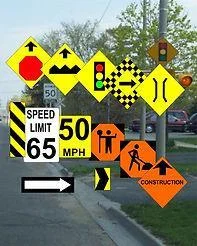 N Osborn Assorted Road Signs 3012 - Osborn Model Kits
