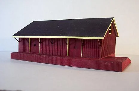N Osborn Freight Shed Kit 3028 - Osborn Model Kits