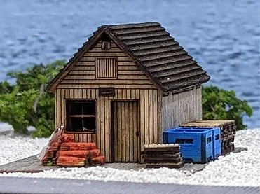 N Osborn Lobster Fishing Equipment Shed 3125 - Osborn Model Kits