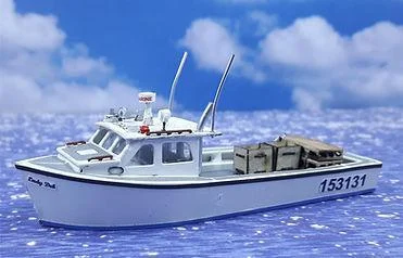 N Osborn Northumberland Strait 45' Lobster Boat Waterline kit 3123 - Osborn Model Kits