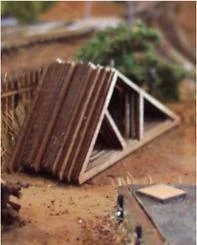 N Osborn Roof Trusses 8pcs 3069 - Osborn Model Kits