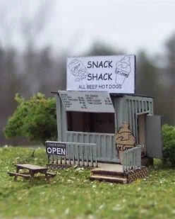 N Osborn Snack Shack 3072 - Osborn Model Kits