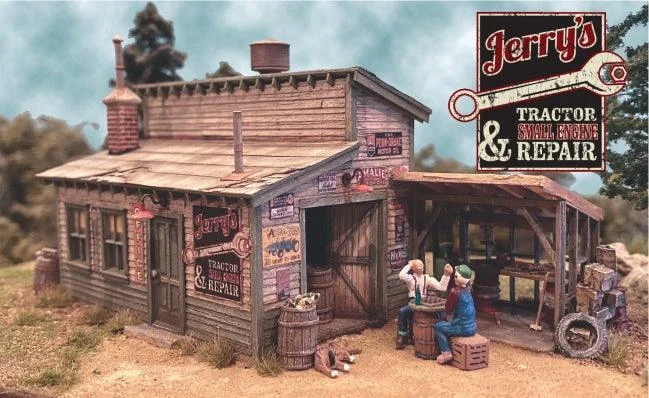 N Scale Bar Mills Jerry's Small Engine Repair Model Kit - Bar Mills Models