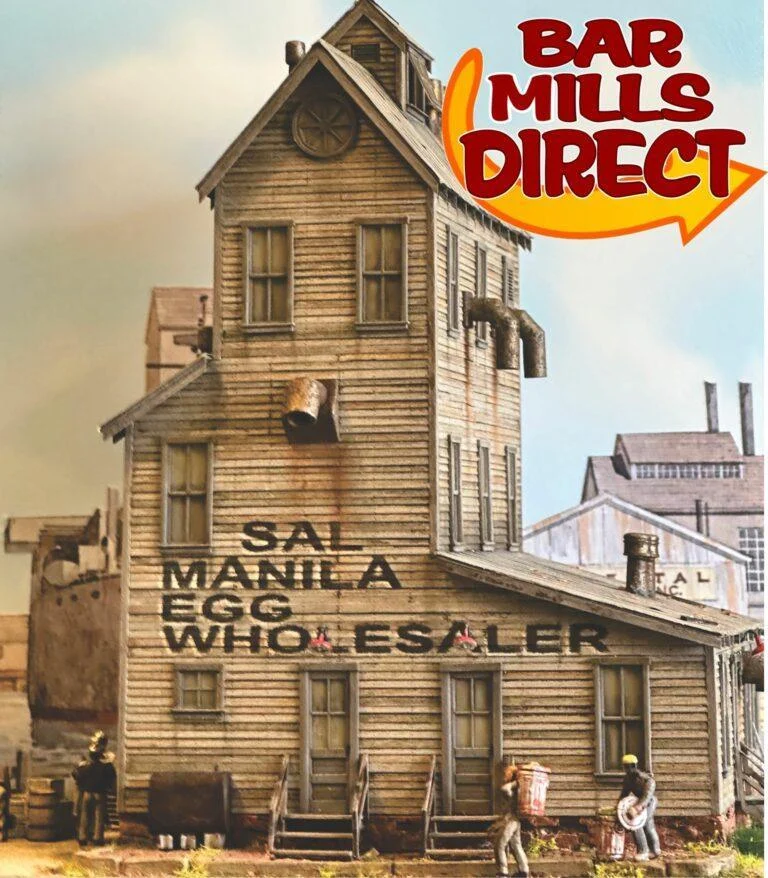 N Scale Bar Mills Sal Minelas Egg Wholesalers Model Kit - Bar Mills Models