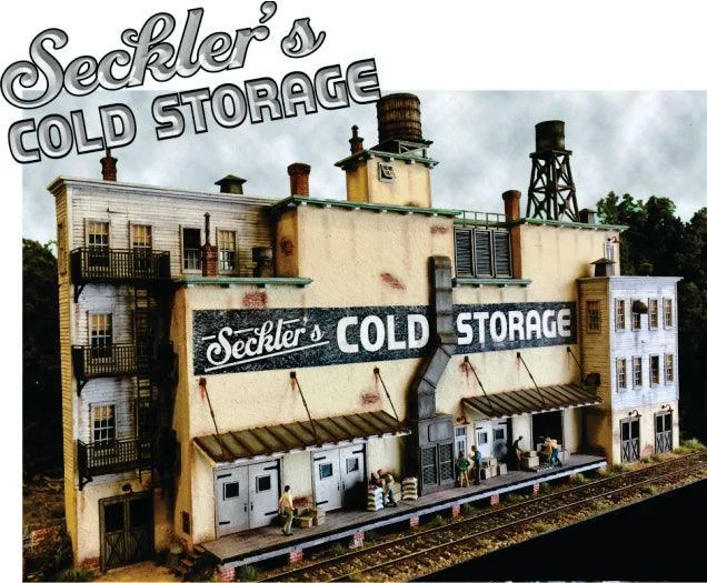 N Scale Bar Mills Seckler's Cold Storage Model Kit - Bar Mills Models