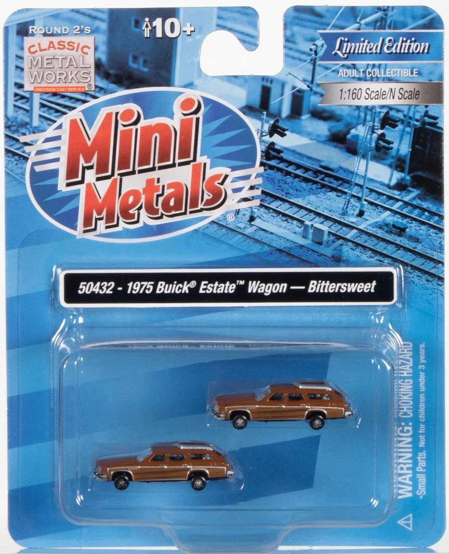 N Scale Classic Metal Works '75 Buick Estate Wagon Bittersweet 50432