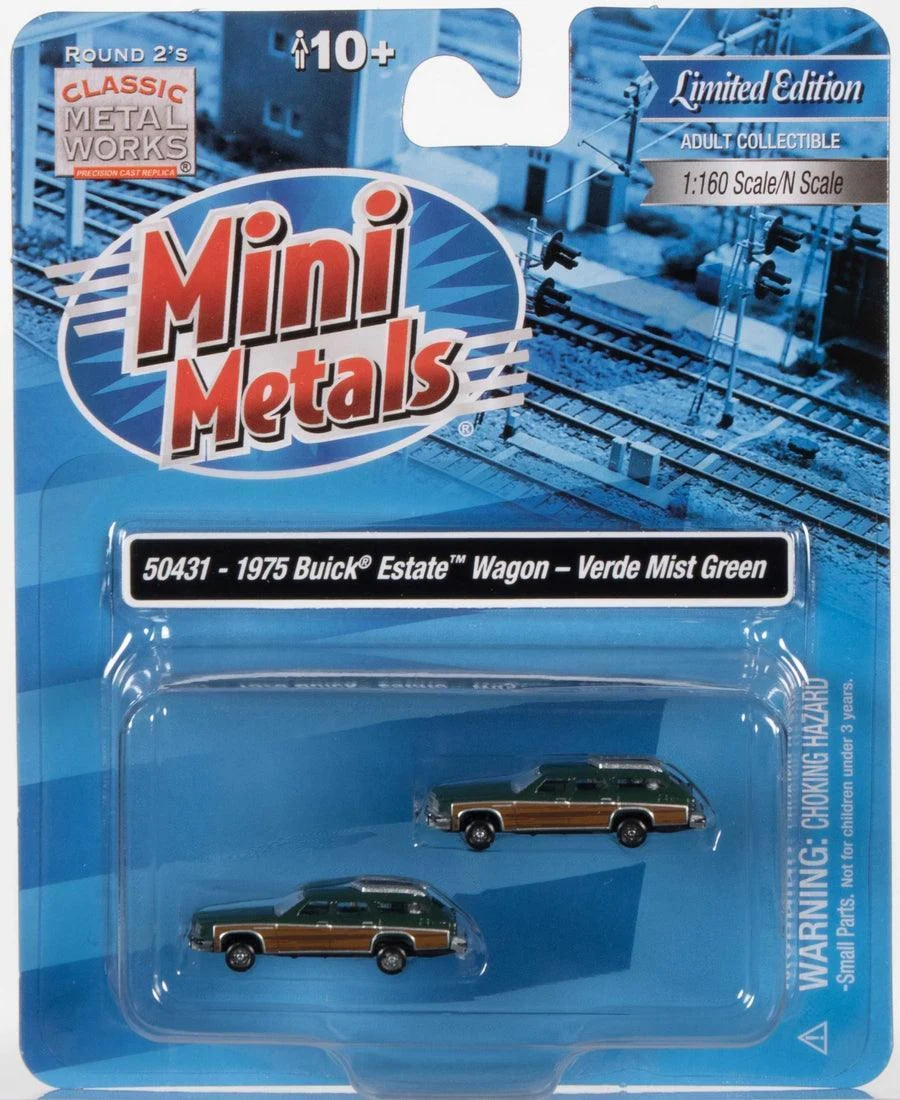 N Scale Classic Metal Works '75 Buick Estate Wagon Green 50431