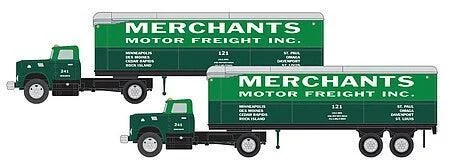 N Scale Classic Metal Works IH R190 Tractor/Trailer (2-Pack) 51203