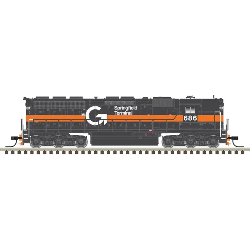 N Atlas Master SD45 Silver Guilford [ST] #681 - Atlas Trains