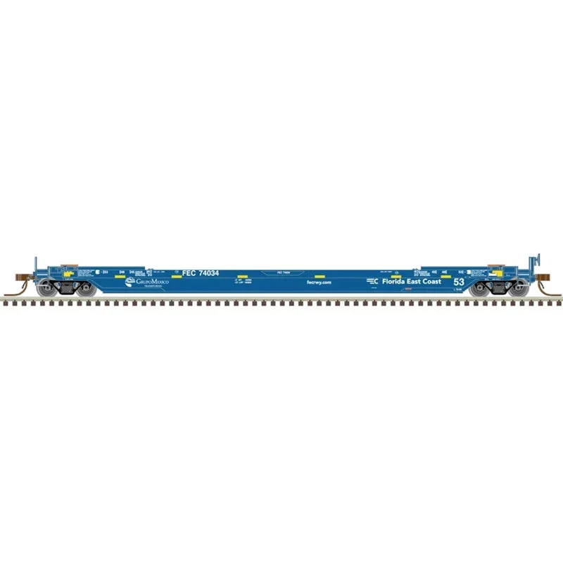 N Atlas Master 53' Rebuilt Well Car Florida East Coast [Blue] #74150 - Atlas Trains