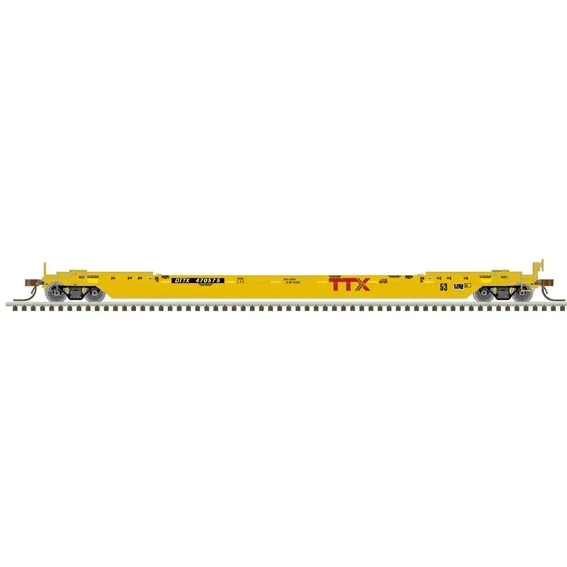 N Atlas Master 53' Rebuilt Well Car TTX [Yellow] #471638 - Atlas Trains