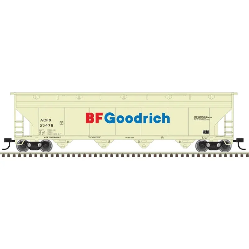 N Atlas Trainman 5250 Covered Hopper BF Goodrich #55517 - Atlas Trains