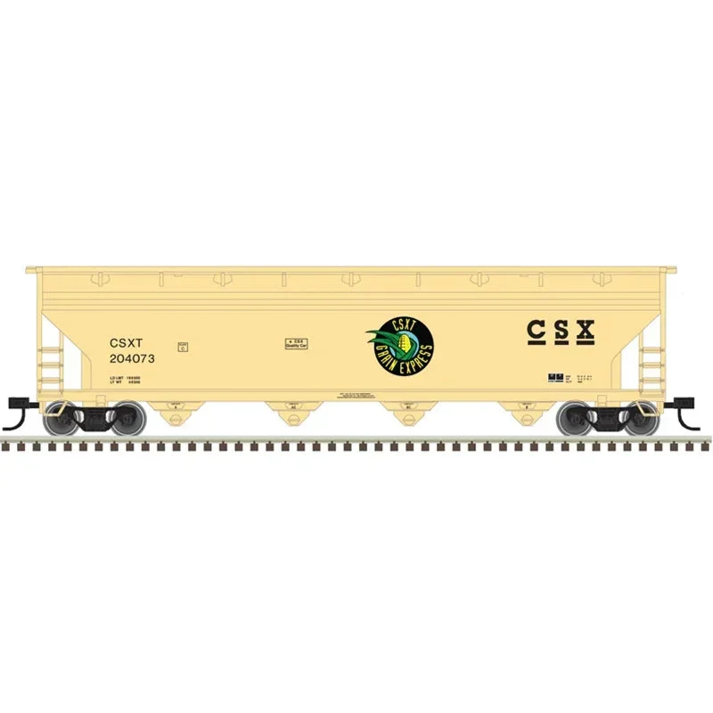 N Atlas Trainman 5250 Covered Hopper CSX [Grain Express] #201627 - Atlas Trains