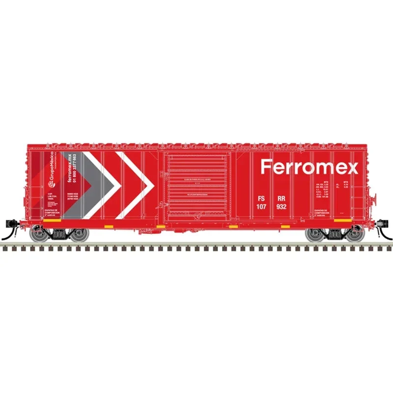 N Atlas Master CNCF 5000 Box Car Ferromex [New Image Red] #107932 - Atlas Trains