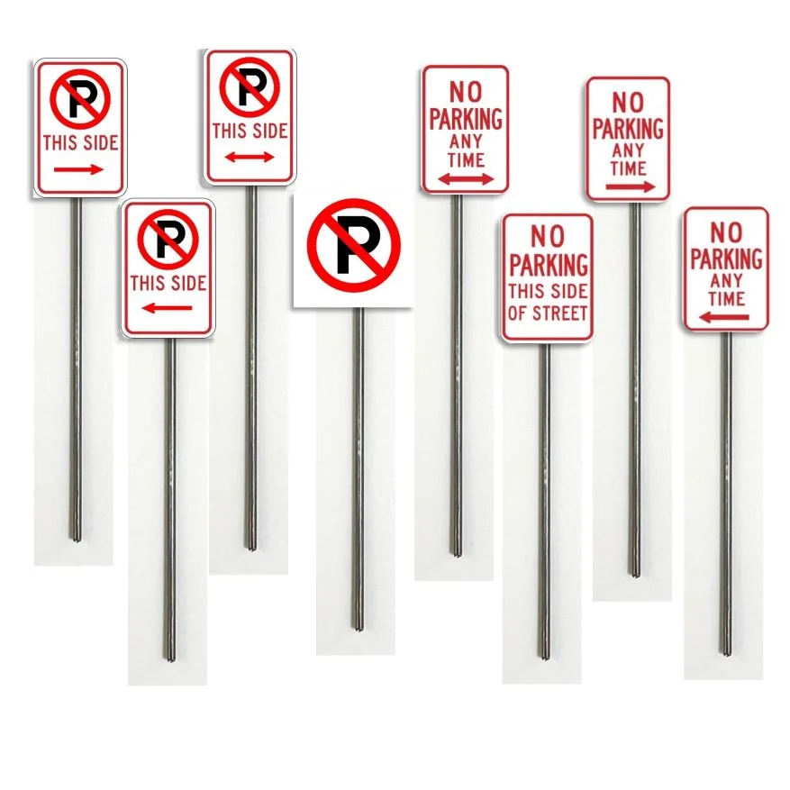 HO Scale - No Parking Signs - 2 Pack