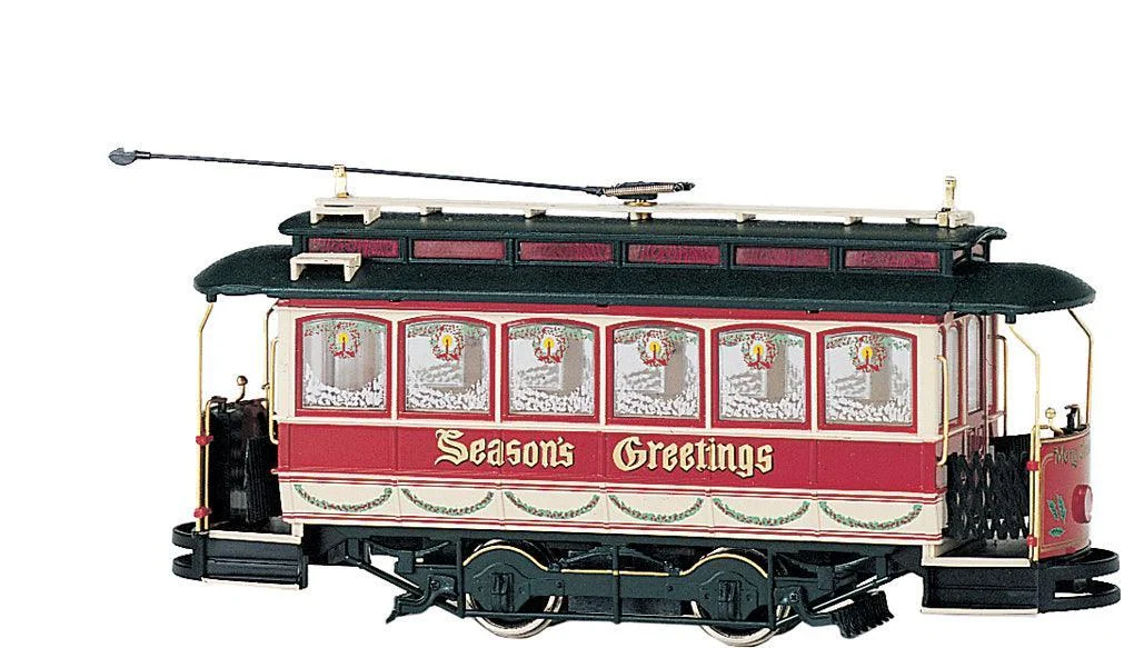 On30 Bachmann Closed Streetcar - Seasons Greetings 25127