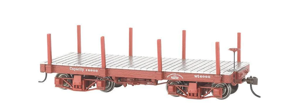 On30 Bachmann Oxide Red, Data Only (2/Box) - 18' Flat Car 26511