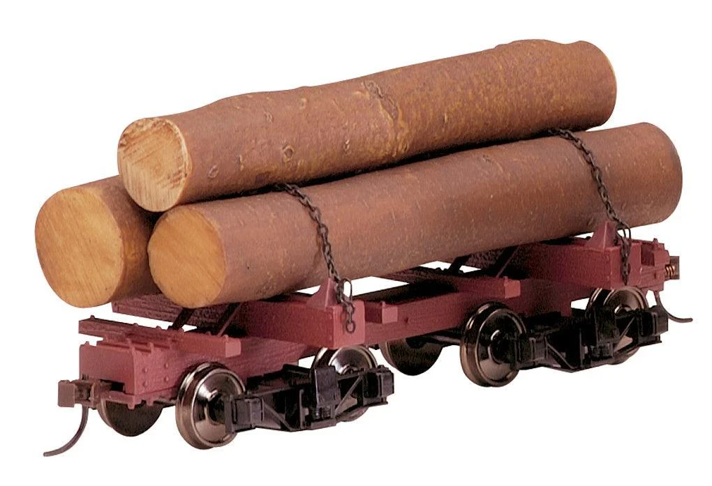 On30 Bachmann Skeleton Log Car - Resin Logs (3/Box) 27391