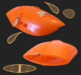Paragrafix 1/128 Spindrift Engine Grill Photo-Etch Set for Moebius kit