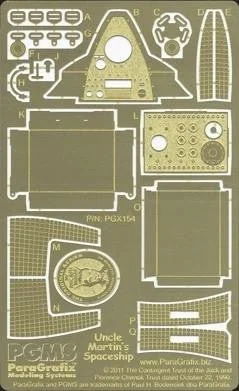 Paragrafix 1/18 My Favorite Martian Spaceship Photo-Etch Set for PGH