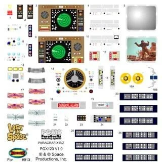 Paragrafix 1/35 LiS/ Jupiter 2 Spaceship Stock Interior Decal Set for MOE