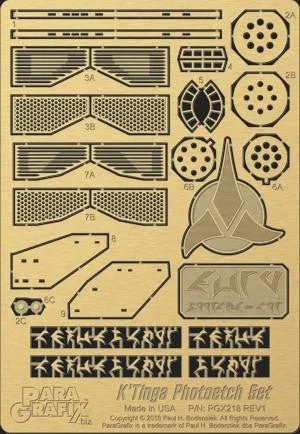 Paragrafix 1/350 K'Tinga Photo-Etch Set for Polar Lights