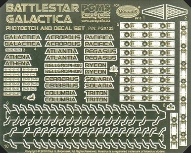 Paragrafix 1/4105 Battlestar Galactica BS75 Spaceship Super Photo-Etch/Decal Set for MOE