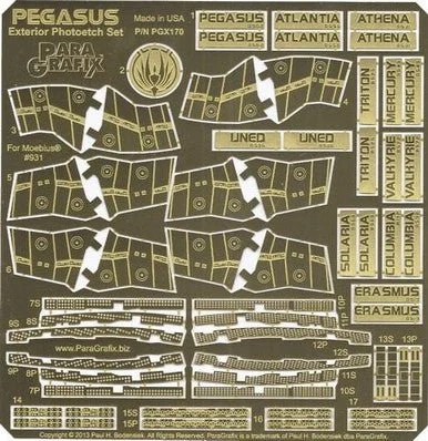 Paragrafix 1/4105 Battlestar Galactica/ Pegasus Exterior Photo Etch Set for MOE