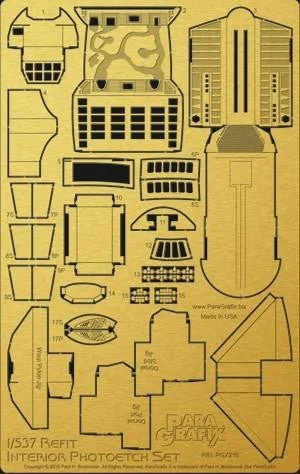 Paragrafix 1/537 Enterprise Refit Interior Photo-Etch Set for AMT Kit