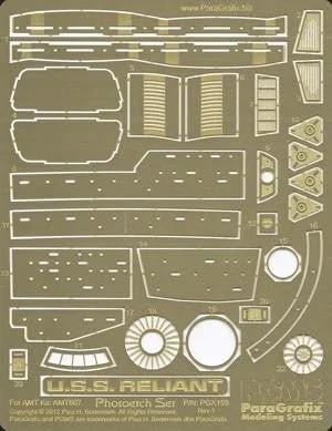 Paragrafix 1/537 USS Reliant Photo-Etch Set for AMT