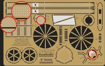 Paragrafix 1/650 USS Enterprise Exterior Photo-Etch Set for AMT