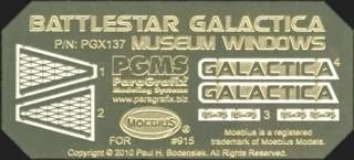 Paragrafix Battlestar Galactica Museum Windows - 1/4105 scale