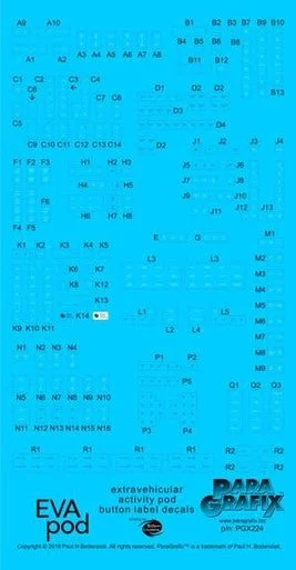 Paragrafix EVA Pod Button Label Decals